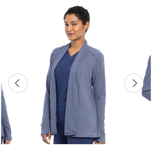 XL Infinity by Cherokee Striped Open Front Cardigan - Picture 11 of 11